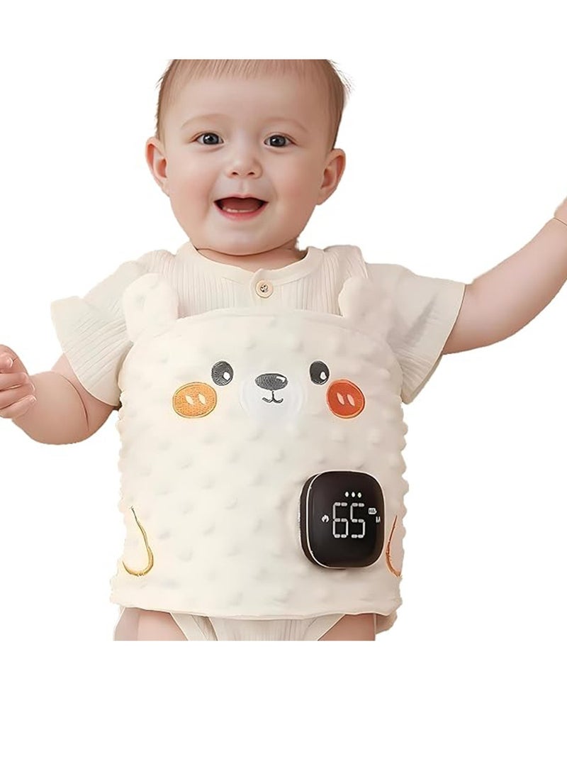 Gonice New Generation Baby Colic and Gas Relief - Baby Heating/Vibrating Tummy Wrap,Slight Vibration And Gentle Heat Relief of Upset Stomach And Helps Baby Fall Asleep - Image 1
